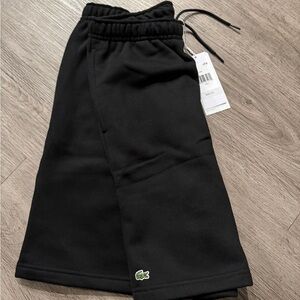 Lacoste Kids Black Elastic Waist Shorts